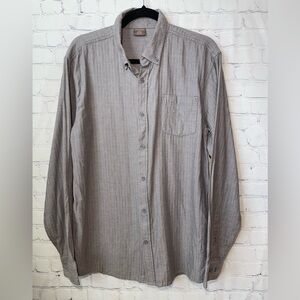 great northwest clothing company size large gray herringbone pattern